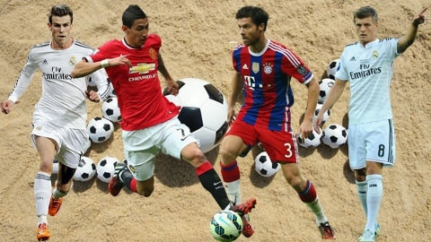 Bale, Di Maria, Alonso và Kroos, những ngôi sao tỏa sáng ở hàng tiền vệ năm 2014