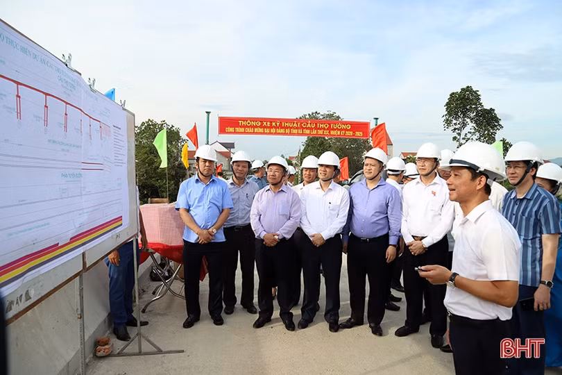 Thông xe kỹ thuật cầu Thọ Tường ở Hà Tĩnh