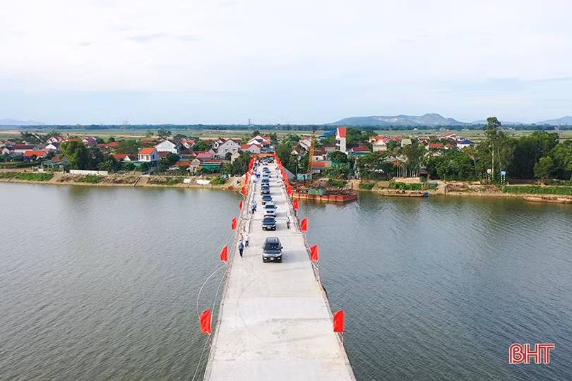 Thông xe kỹ thuật cầu Thọ Tường ở Hà Tĩnh
