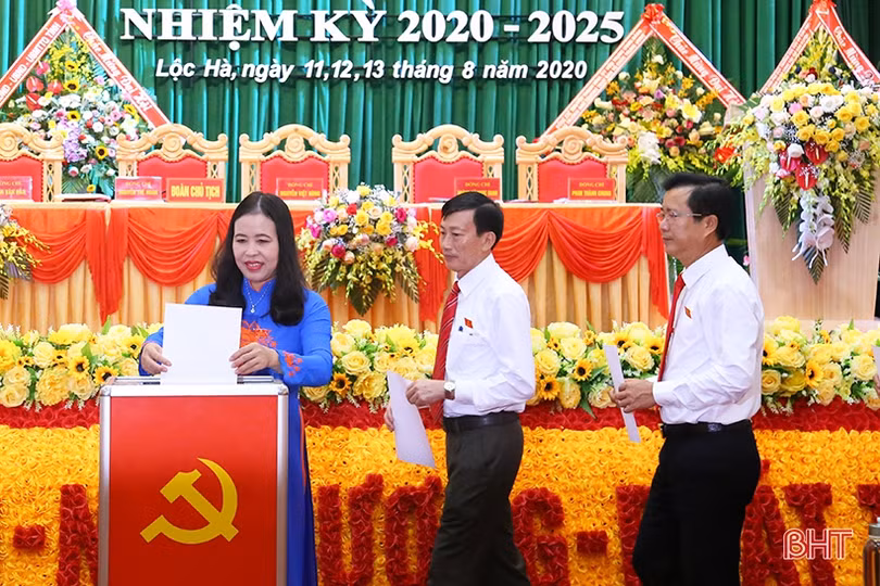 Đại hội Đại biểu Đảng bộ huyện Lộc Hà hoàn thành các nội dung, chương trình đề ra