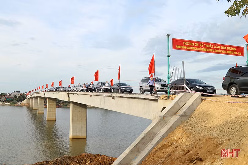 Thông xe kỹ thuật cầu Thọ Tường ở Hà Tĩnh