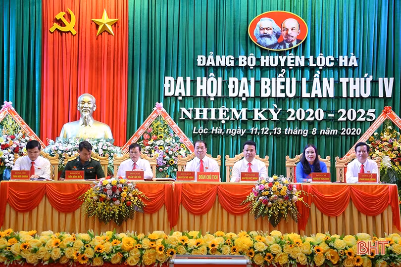 Đại hội Đại biểu Đảng bộ huyện Lộc Hà hoàn thành các nội dung, chương trình đề ra