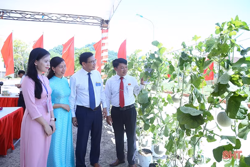 Sản phẩm OCOP, nông nghiệp tiêu biểu của Lộc Hà thu hút đại biểu bên lề đại hội