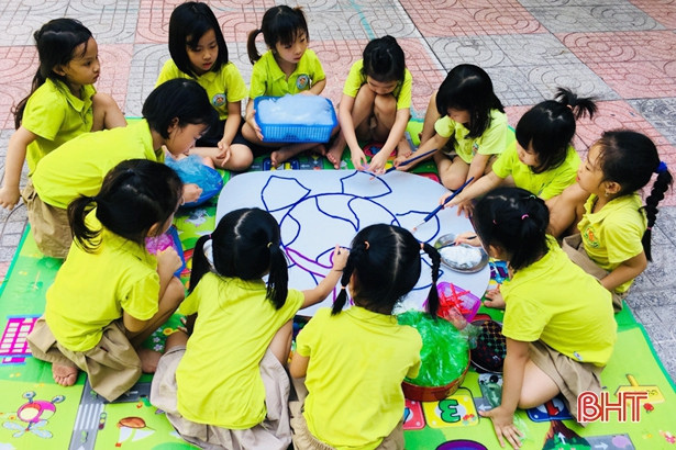 Các “họa sỹ” mầm non Trí Đức vẽ tranh phòng chống dịch Covid-19 ảnh 11 Các “họa sỹ” mầm non Trí Đức vẽ tranh phòng chống dịch Covid-19