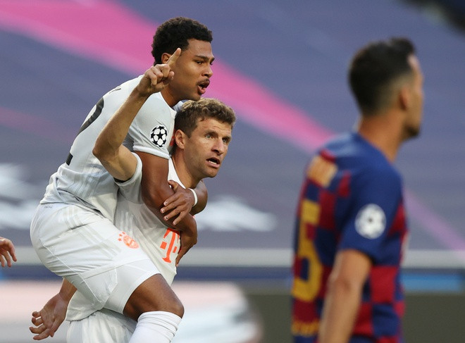 Barca đấu Bayern ảnh 1 Barca cúi đầu rời Champions League sau trận thua 2-8