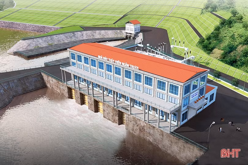 Hoàn thành trên 80% hạng mục xây dựng tại Nhà máy Thủy điện Ngàn Trươi