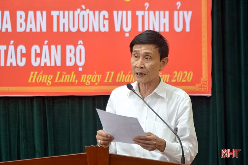 Nguyên Trưởng ban Pháp chế HĐND tỉnh Hà Tĩnh giữ chức Phó Bí thư Thị ủy Hồng Lĩnh