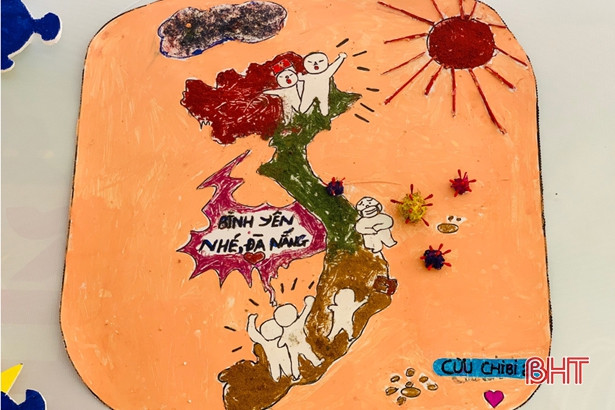 Các “họa sỹ” mầm non Trí Đức vẽ tranh phòng chống dịch Covid-19 ảnh 9 Các “họa sỹ” mầm non Trí Đức vẽ tranh phòng chống dịch Covid-19