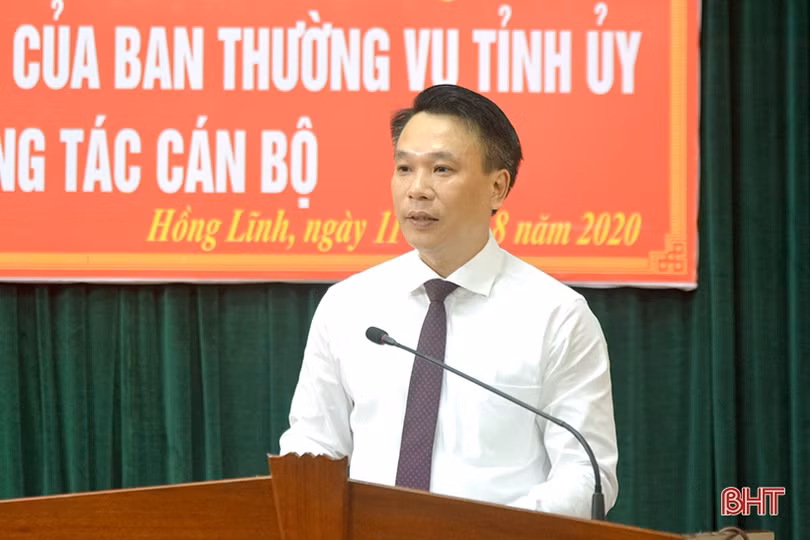 Nguyên Trưởng ban Pháp chế HĐND tỉnh Hà Tĩnh giữ chức Phó Bí thư Thị ủy Hồng Lĩnh