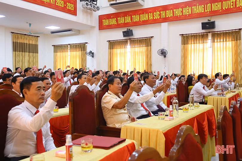 Đại hội Đại biểu Đảng bộ huyện Lộc Hà hoàn thành các nội dung, chương trình đề ra