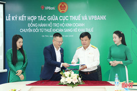 Ngành Thuế và VPBank hợp tác hỗ trợ hộ kinh doanh chuyển đổi sang kê khai thuế