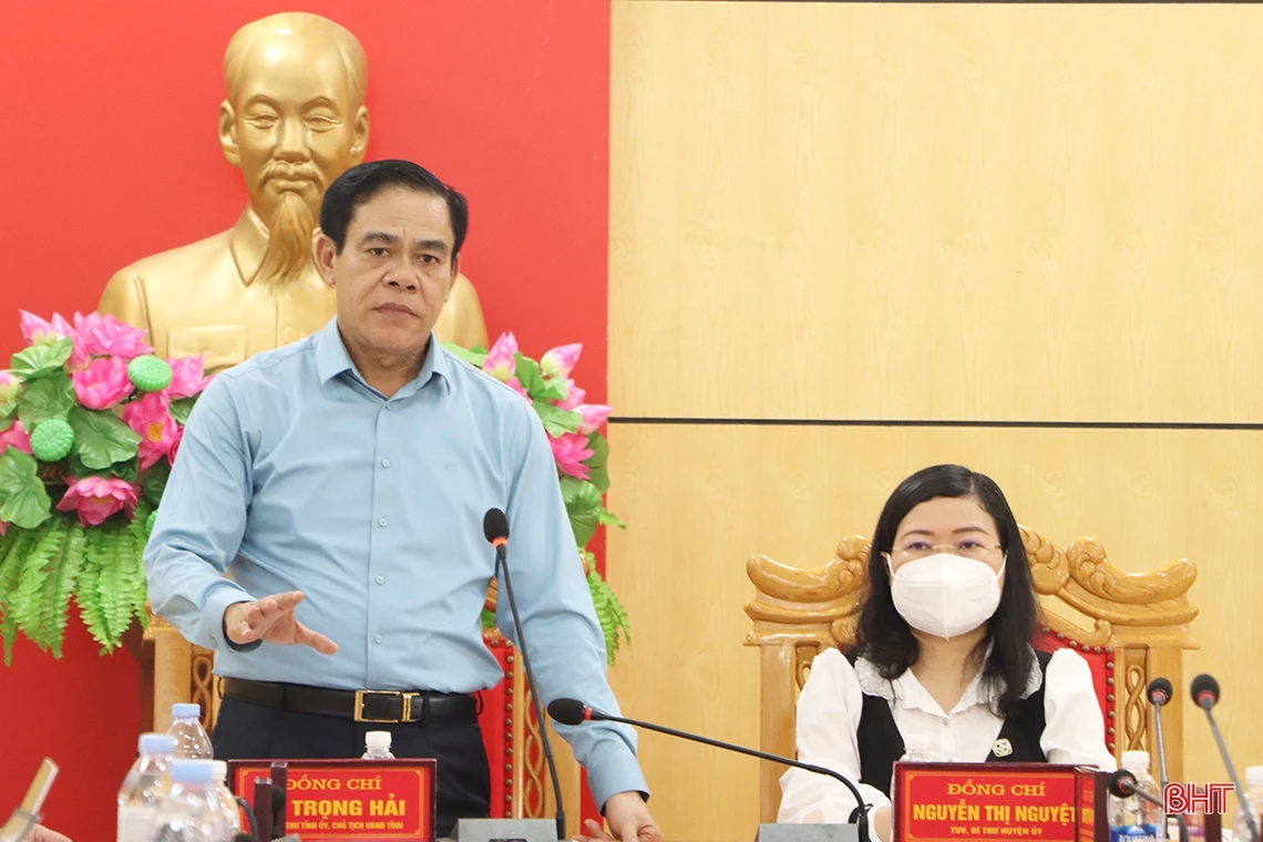 Thạch Hà cần có lộ trình phù hợp, phấn đấu đạt chuẩn huyện NTM nâng cao vào năm 2024