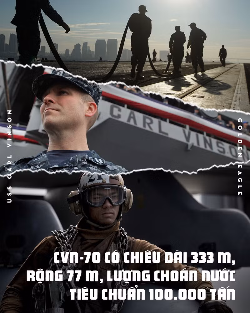 uss carl vinson toi da nang uy luc phao dai noi tren bien