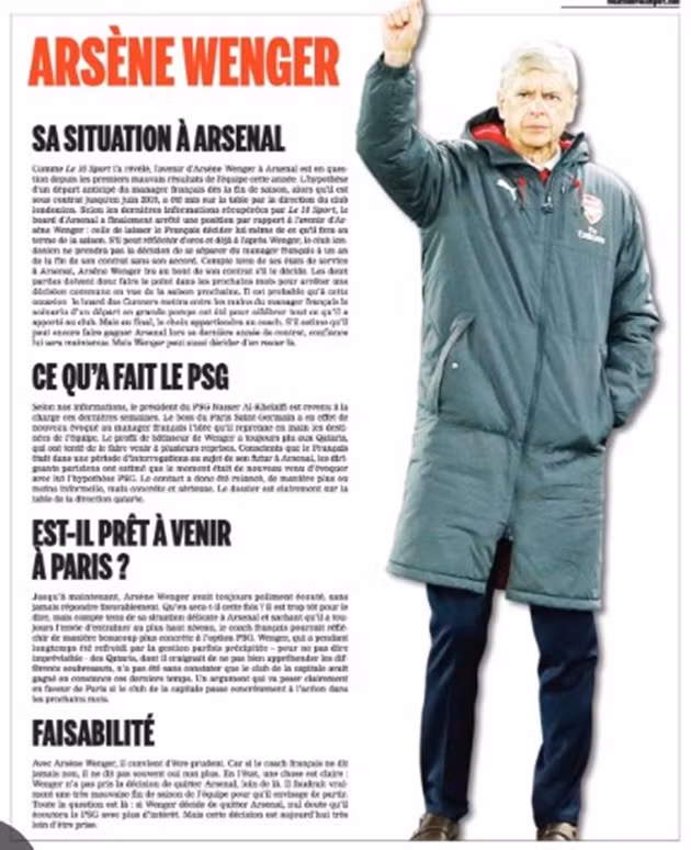 psg va diep vu arsene wenger