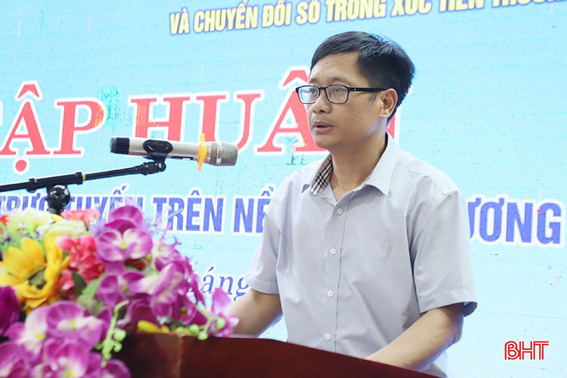 Ông Võ Tá Nghĩa - Phó Giám đốc Sở Công thương phát biểu khai mạc lớp tập huấn. 6.jpg