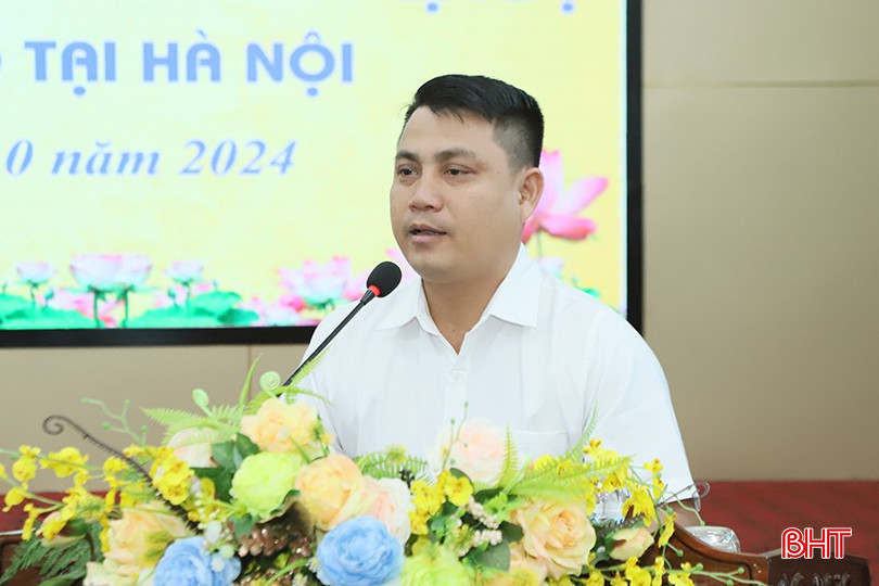 Ông Phạm Hải Thăng - Giám đốc HTX Nông nghiệp hữu cơ Thần Nông HT chia sẻ về quá trình xây dựng, phát triển thương hiệu "Gạo rươi Đức Thọ". 5-2332-5999.jpg