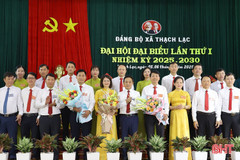 Phó Bí thư Thường trực Tỉnh ủy dự Đại hội Đảng bộ xã Thạch Lạc 