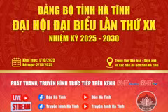 Đại hội Đảng bộ tỉnh lần thứ XX được trực tiếp trên các nền tảng của Báo Hà Tĩnh