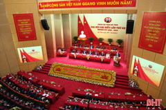 Sáng nay, khai mạc trọng thể Đại hội đại biểu Đảng bộ Hà Tĩnh lần thứ XX