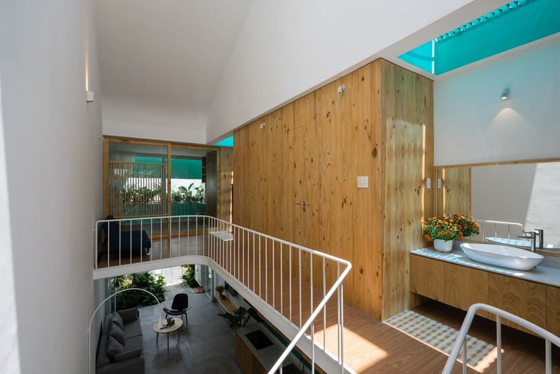 Độc đáo ngôi nhà có vườn đan xen