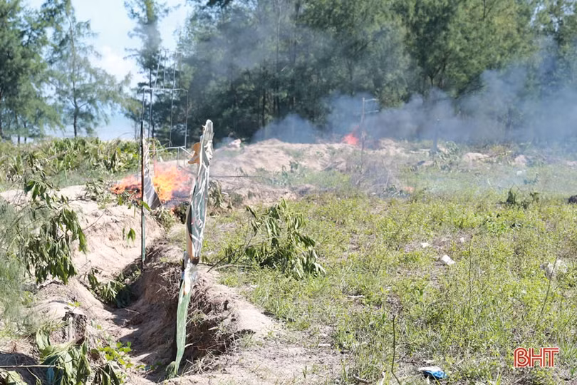 Nghi Xuân diễn tập thực binh đánh địch đổ bộ đường biển 