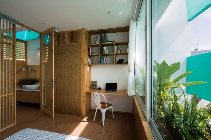 Độc đáo ngôi nhà có vườn đan xen