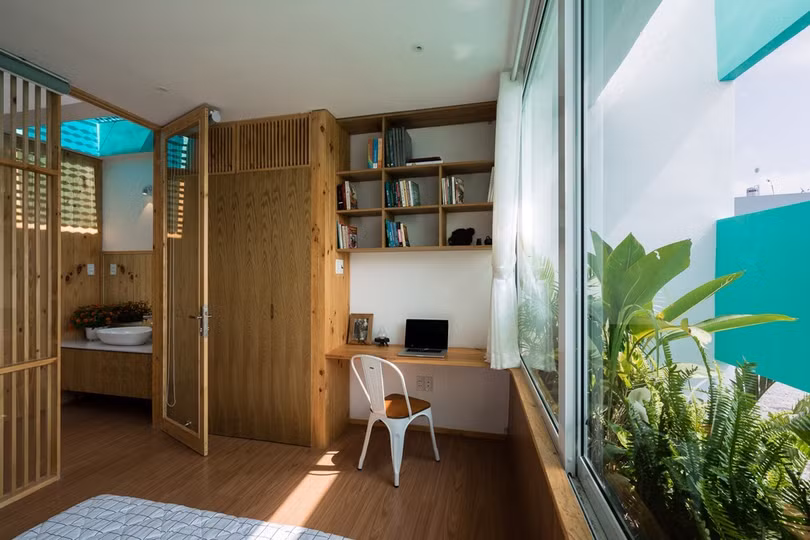 Độc đáo ngôi nhà có vườn đan xen