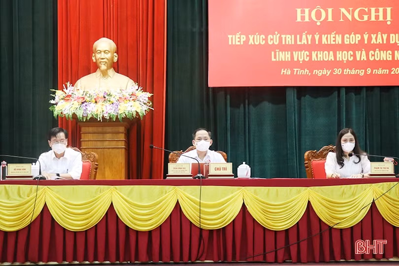 Đoàn ĐBQH tỉnh Hà Tĩnh lấy ý kiến góp ý xây dựng Dự án Luật Sở hữu trí tuệ