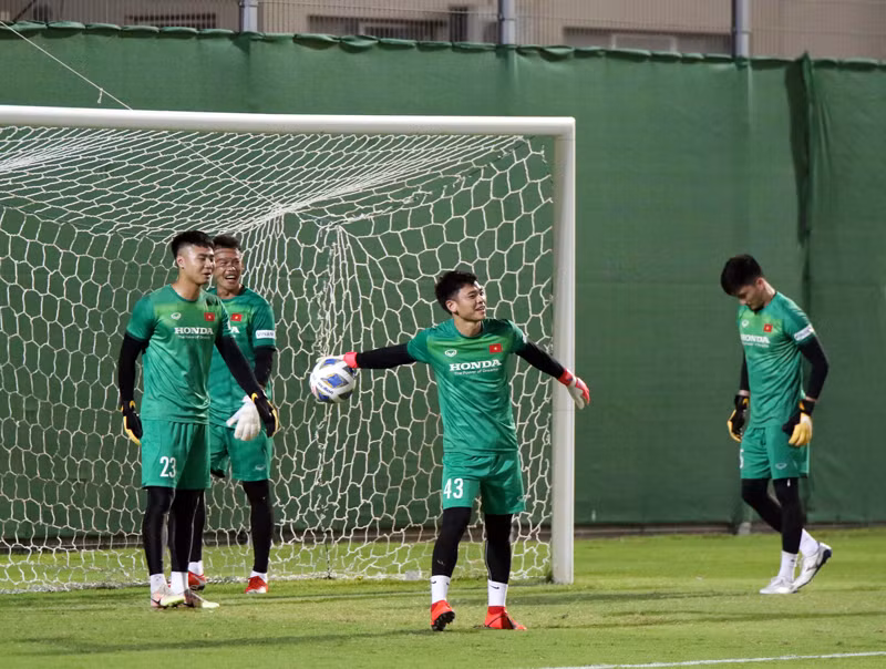 Tuyển thủ Việt Nam sung sức chờ đấu đội tuyển Trung Quốc