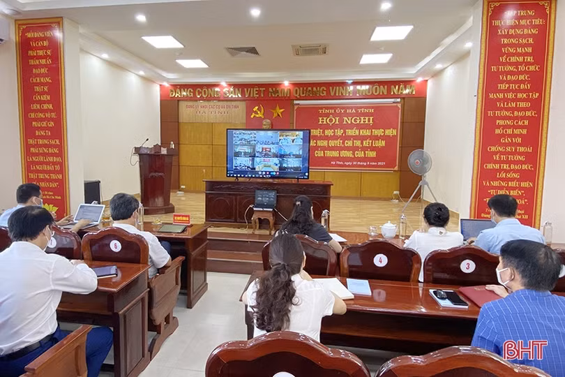 Hiệu ứng tích cực từ hội nghị trực tuyến toàn tỉnh Hà Tĩnh với 343 điểm cầu