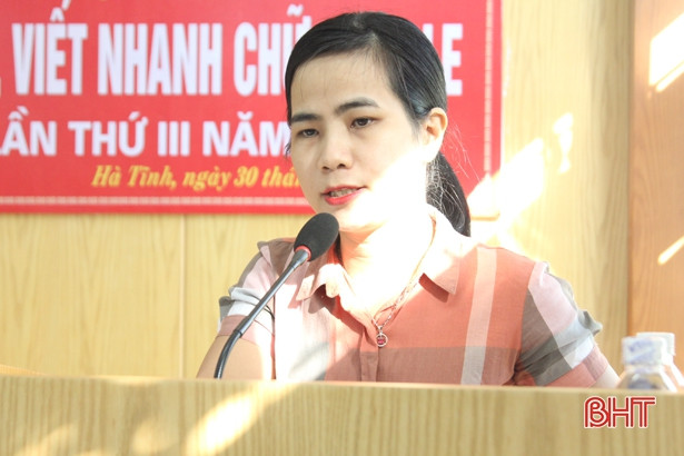21 thí sinh ở Hà Tĩnh tranh tài tại hội thi “Đọc, viết nhanh chữ Braille”