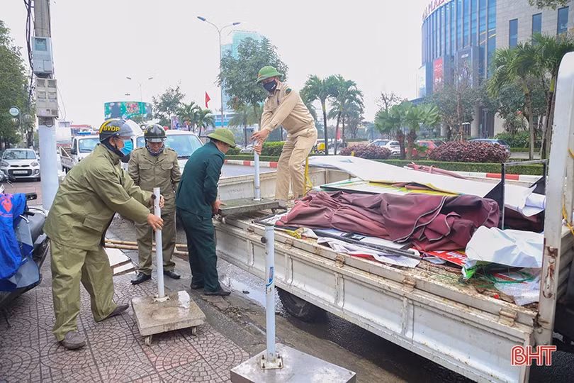 TP Hà Tĩnh lập lại trật tự đô thị trước tết Nguyên đán