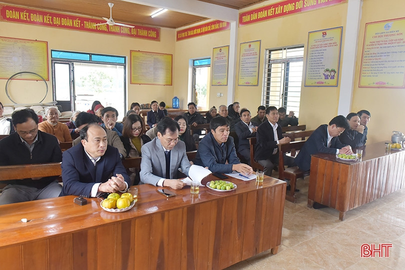 Sở Xây dựng, Hiệp hội Doanh nghiệp Hà Tĩnh hỗ trợ xã Điền Mỹ xây dựng NTM