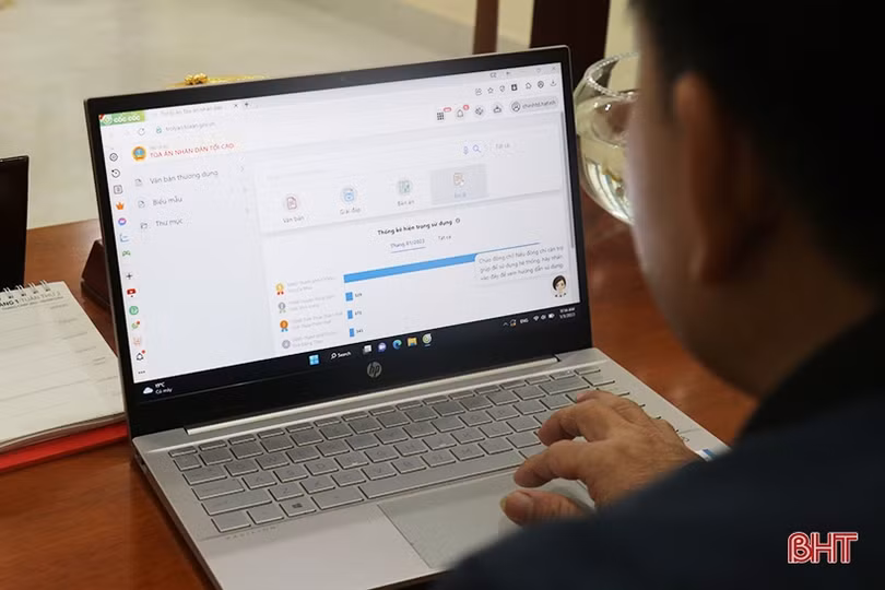 “Thư ký” trực tuyến hỗ trợ đắc lực cho thẩm phán Hà Tĩnh