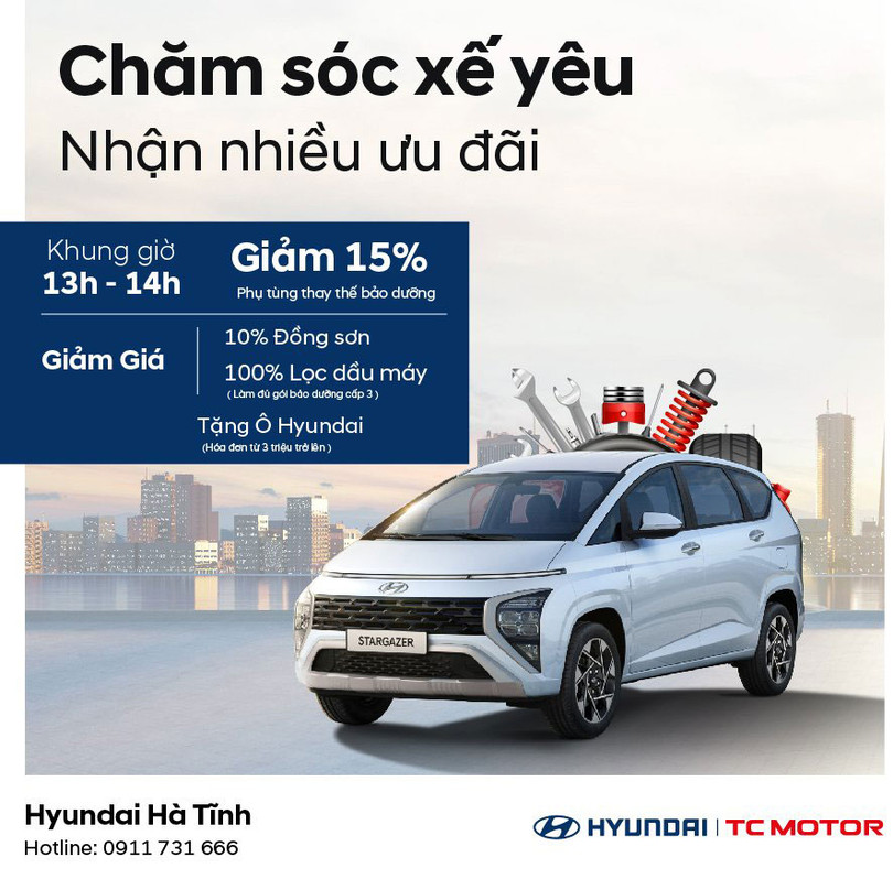 Chăm sóc xế yêu - Nhận nhiều ưu đãi