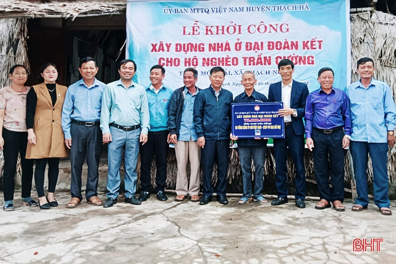 MTTQ tỉnh Hà Tĩnh huy động 75 tỷ đồng hỗ trợ người nghèo