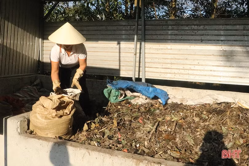 Các chợ ở Hà Tĩnh “biến” rác thải thành phân vi sinh
