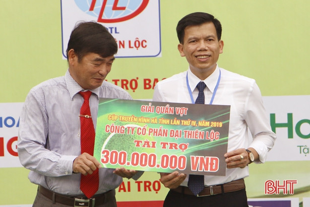 Khai mạc giải Quần vợt Cúp Truyền hình Hà Tĩnh lần thứ IV, năm 2019