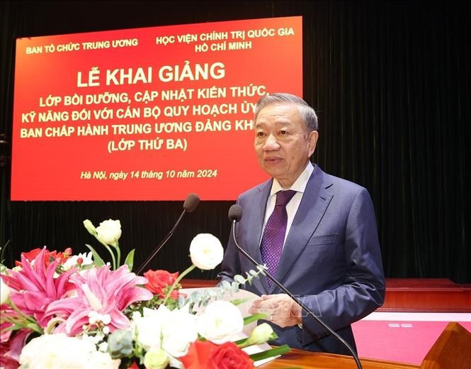 Tổng Bí thư, Chủ tịch nước Tô Lâm phát biểu chỉ đạo. Ảnh: Trí Dũng/TTXVN Tổng Bí thư, Chủ tịch nước Tô Lâm phát biểu chỉ đạo. Ảnh: Trí Dũng/TTXVN