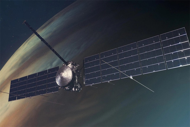 Ảnh minh họa tàu vũ trụ Europa Clipper của NASA trên quỹ đạo quanh sao Mộc - Ảnh: NASA tau-tham-do-nasa-1-17288707875711778165805-2652-6748.jpg