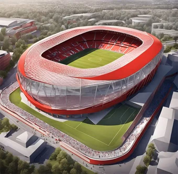 SVĐ mới của MU dự kiến có sức chứa là 100.000 người