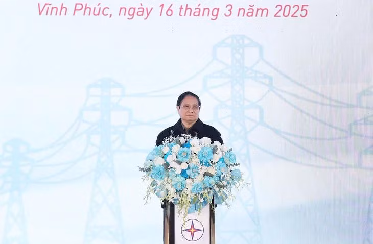 Thủ tướng phát biểu tại buổi lễ - Ảnh: N.KH.