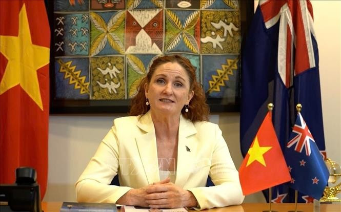 Đại sứ New Zealand tại Việt Nam Caroline Beresford. Ảnh: Việt Đức/TTXVN Đại sứ New Zealand tại Việt Nam Caroline Beresford. Ảnh: Việt Đức/TTXVN