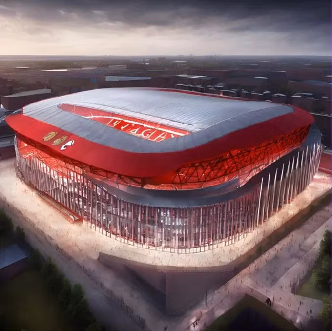 Sân mới của MU lấy cảm hứng từ sân Tottenham Hotspur