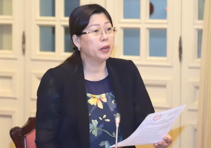 Thứ trưởng Bộ Tài nguyên và Môi trường Nguyễn Thị Phương Hoa - Ảnh: GIA HÂN.