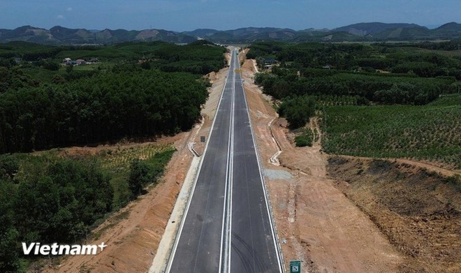 Dự án thành phần cao tốc Bắc-Nam. (Ảnh: Quốc Khánh/Vietnam+)