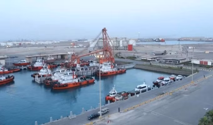 Cảng Công nghiệp Vua Fahd tại Yanbu. Ảnh: SPA