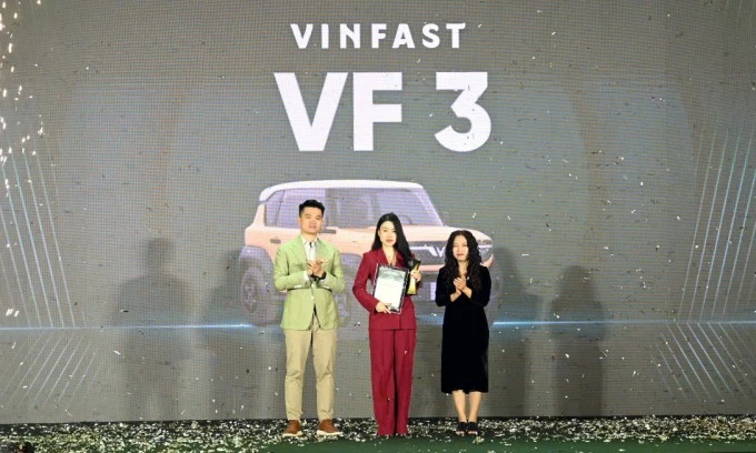 Danh hiệu Ôtô của năm thuộc về VinFast VF 3. Ảnh: Lương Dũng