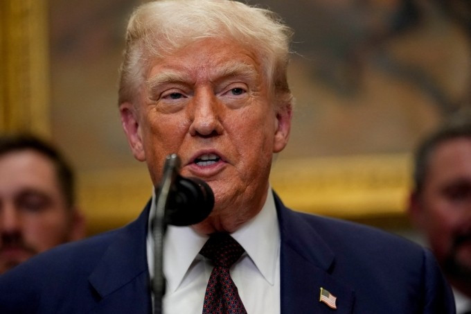 Tổng thống Mỹ Donald Trump phát biểu tại Nhà Trắng ngày 31/7. Ảnh: Reuters Tổng thống Mỹ Donald Trump phát biểu tại Nhà Trắng ngày 31/7. Ảnh: Reuters