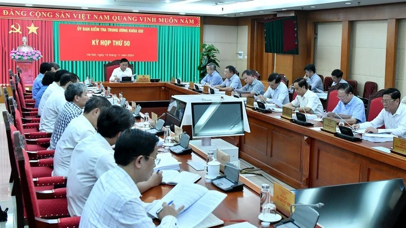 Tại Kỳ họp thứ 50, UBKT Trung ương đã quyết định nhiều vấn đề quan trọng. (Ảnh: ĐĂNG KHOA)